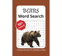 Bear Word Search Puzzle Book: Word Searches with Easy to Read Print about Bears, Bear Behaviors and More - 6x9 inches, 110 pages - 50+ Puzzle - Gift for Vacation, Holidays and Free Times