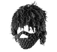 Beard Beanie - Punk Knitted Winter Headpiece | Holiday Style Dress Up Warm Hat | Ideal For Travel Festivals Photographers Cosplay Enthusiasts Parties Masquerade School Plays Concert Carnival