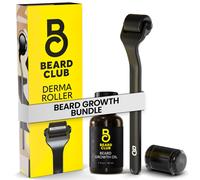 Beard Club Derma Roller & Beard Growth Oil - Roller de micronesas con 540 micronesas de titanio para el cuerpo de la cara y el cuero cabelludo -