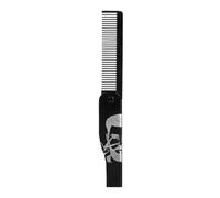Beard Comb, Folding Comb, Compact Carry Smooth Glide Rust Proof Travel Ready Stylish Look Space Saving Everyday Essential, Stainless Steel Brush for Grooming, Home, Adult, Travel, Styling, Men
