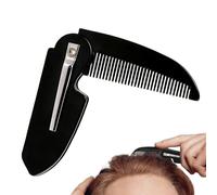 Beard Comb - Portable Mustache Styling Brush, Handmade Folding Pocket Comb for Travel Commute, Grooming Tool with Handmade Craft, Hair Styling Accessory, Pocket Beard Brush for Salon and Home