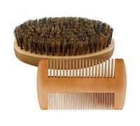 Beard Comb Set, Mustache Grooming Brush, Travel-Friendly Styling Kit | Beard Comb and Brush Set, Portable Grooming Tools, Tame Facial Hair, for Daily Styling Home Travel Barber Use