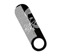 Beard Comb, Small Mustache Styling Brush, 4.02x1.26x0.08 inch Anti-Snag Portable Shaping Tool, Double-Purpose Fine Detailing Design, Hair Grooming Comb for Men, Father, Husband
