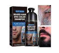 Beard Dye Shampoo for Men, Men Mustache & Beard Dye for Gray Hair to Black, Beard Dye for Men Black in 5 Minutes for Easy Application