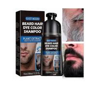 Beard Dye Shampoo for Men, Men Mustache & Beard Dye for Gray Hair To Black, Beard Dye for Men Black In 5 Minutes, Removing White Grey Beard