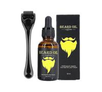 Beard Growth Kit, Beard Derma Roller 0.3mm, Beard Oil for Facial Hair Growth for Men And Dads, Grooming Tool - Eases New And Old Hair Growth - DD