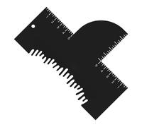 Beard Line Up Tool, Hairline Guide, Grooming Aid, Precision Scale Edge, Flexible Tracing Shape, 5.98x4.37 Inches, Black, for Men’s Shaving, Styling, Mustache Trimming Use