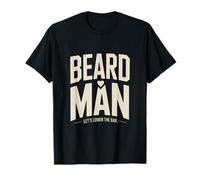 Beard Man Let's Lower The Bar Humor Divertido Camiseta