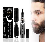 Beard Pen Filler para hombres, Kit de Bolígrafo de Relleno para Barba, Impermeable y Duradero con Cepillo, Delineador de Barba Fácil, Micro Punta Precisa para Bigote y Cejas