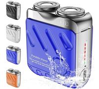 Beard Shaver Traveler Mini and Portable Suitcase Design, 2024 NEW Portable Mini Electrict Shaver, PX7 Waterproof Razor, Wet & Dry Shaving Cordless Rotary Shaver for Men (Blue)