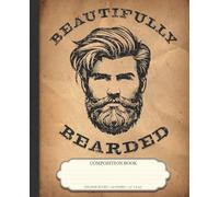 Beard Vintage Style Composition Book: College Ruled, 120 pages, 7.5 x 9.25, Silly Cowboy Goose riding a Frog on Vintage Paper Style Cover