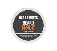 Beardburys Beard Wax Black | Cera de Fijación Suave para Barba y Bigote, Fijación Natural, Aroma Único, Sin Parabenos, Todo Tipo de Barbas - 50ml