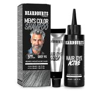 Beardburys Colour Shampoo 9G Grey Beard Dye 87% Natural Ammonia Free 75ml