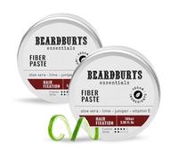 Beardburys Essentials Cera Fiber Paste Semi Mate Hombre 100 ml - Fijación Flexible, Movimiento Natural, Cuidado del Cabello - Pack x2