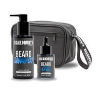 Beardburys Kit Cuidado Barba Hombre Profesional | Champú para Barba + Aceite para Barba + Neceser, Aroma Clásico, Vegano - Regalos Originales para Hombre