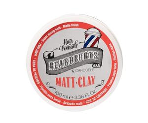 Beardburys Matt Clay | Cera para el Pelo Profesional con base al agua de Fijación Alta y Acabado Mate 30 ml