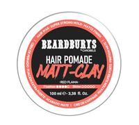 Beardburys Matt Clay Pomada para el cabello para hombres con fijación fuerte, acabado mate, arcilla de peinado a base de agua, aporta textura y volumen, fácil de lavar, sin residuos, 100 ml