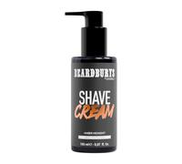 Beardburys - Shaving Cream Black | Crema de Afeitar, Afeitado Pieles Sensibles sin Irritaciones con Aloe Vera y Vitamina E - 150ml