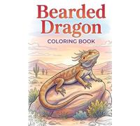 Bearded Dragon Coloring Book: 25 Relaxing Adult Coloring Adventure with Detailed Reptile Art