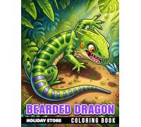 Bearded Dragon Coloring Book: Reptile Lovers, Desert Scenes, Creative Expression