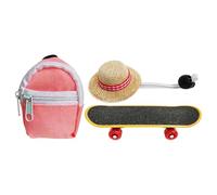 Bearded Dragon Costume, Reptile Hat Backpack Set, 2.75x1.96 Inch Bag with EVA Oxford Cloth, Mini Skateboard Accessory, Cute Pet Cosplay Style with Lightweight Design, Terrarium Prop for Lizard Small