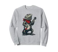 Bearded Dragon Cute Banjo Picker Music Sudadera