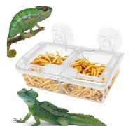 Bearded Dragon Feeder Anti-Escape Suction Cup Food Container