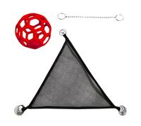 Bearded Dragon Hammock - Lizard Basking Lounger Swing, Reptile Climbing Mesh Ladder with Suction Cup Attachments, Breathable Fiber Hanging Bed, Ideal for Small Reptile Tank