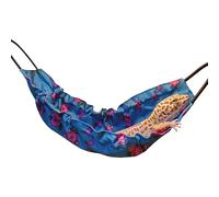 Bearded Dragon Hammock, Reptile Tank Accessories, Soft Lounger Swing, Habitat Decoration Bed, Suction Cup Resting Spot for Iguanas Axolotls Anoles Snakes, 13.78x7.09x0.79 Inches