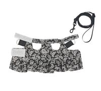 Bearded Dragon Harness, Adjustable Soft Vest with, Comfortable Reptile Walking Accessory, with Breathable Material for Lizards, Chameleons, Hamsters and Small Pets, 1 Set