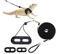 Bearded Dragon Harness and Cord - Adjustable Lizard Reptiles Harness with Cord - Reptile Rope Escape Proof Traction Accessories For Training Turtle Hamster Animal Outdoor Travel Walking