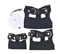 Bearded Dragon Harness, Escape Proof Lizard Traction Strap, 4.72x4.72in Comfortable Wear Reptile Leash Set, Amphibian Harness, Ideal for Pet Crested Geckos and Lizards