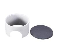 Bearded Dragon Hide, Bearded Basking Shelter, 4,13 x 4,13 x 2,56 pulgadas, Creative Reptile Rock Cave, White and Grey Compact Printing Snake and Hides for Reptiles, Small Animals