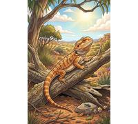Bearded Dragon Journal - Natural Habitat Cover: Part of the Lizard Collection - Themed for Kids, Teens & Adults - with Unlined Pages