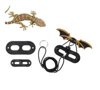 Bearded Dragon Leash | Adjustable 3 Size Leather Wing Lizard Harness Leash