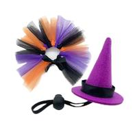 Bearded Dragon Outfits, Bearded Dragon Witch Hats and Skirts, Felt, Meshreptile Apparel Pet Supplies for Amphibians, Chickens, Snakes, Turtles, Geckos, Hedgehogs, and Parrots, 5.8x5.8x8.5cm