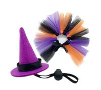 Bearded Dragon Outfits, Witch Hats, Lizard Skirts Costume, Pet Dress-Up Apparel, Clothing Accessories for Turtle Snake Amphibian Chick Parrot Bird Hedgehog Use, 2.28 * 2.28 * 3.35in