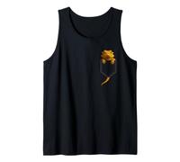Bearded Dragon Pocket Cute Exotic Lizard Reptile Pet Lover Camiseta sin Mangas