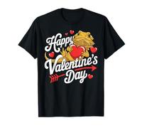 Bearded Dragon Valentine's Day Lover Saint Valentine Camiseta