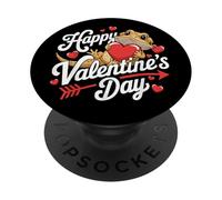 Bearded Dragon Valentine's Day Lover Saint Valentine PopSockets PopGrip Adhesivo