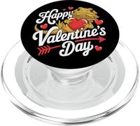 Bearded Dragon Valentine's Day Lover Saint Valentine PopSockets PopGrip para MagSafe