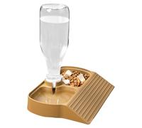 Bearded Dragon Water Bowl, Automatic Reptile Feeder, 2-in-1 Food and Dispenser, Large Capacity Feeding Dish for Bearded Dragons, Lizards, Geckos, 7.28x5.63x7.87 Inches