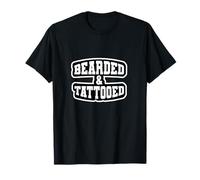 Bearded & Tattooed Bold Style for the Modern Beard Camiseta