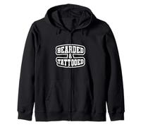 Bearded & Tattooed Bold Style for the Modern Beard Sudadera con Capucha
