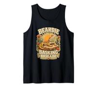 Beardie BASKING Brigade Dragón Barbudo Sol Camiseta sin Mangas
