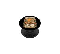 Beardie BASKING Brigade Dragón Barbudo Sol PopSockets PopGrip Adhesivo