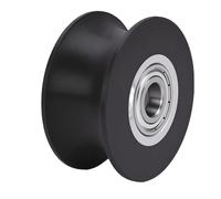 Bearing Pulley Wheel 79mm Wearproof Abrasion Resistant Pulley for Gym Equipment Garage Door System Stainless Steel Plastic Roller