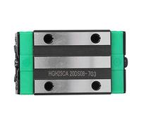 Bearing Steel Linear Slider HGH25CA for CNC Machine Automated Machinery, High Precision Low Resistance Rail Slider Block M6x20 Thread Locking Type Stable Performance