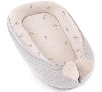 Bearmoss Baby Nido bebé recién Nacido 90x50 cm - Reductor Cuna Cuco de colecho Minky Winter cálido Capullo Ideal para moisés(Fleur D'oranger)