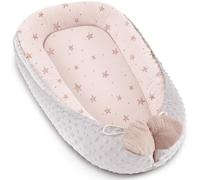Bearmoss Baby Nido bebé recién Nacido 90x50 cm - Reductor Cuna Cuco de colecho Minky Winter cálido Capullo Ideal para moisés(Estrella Rosa)